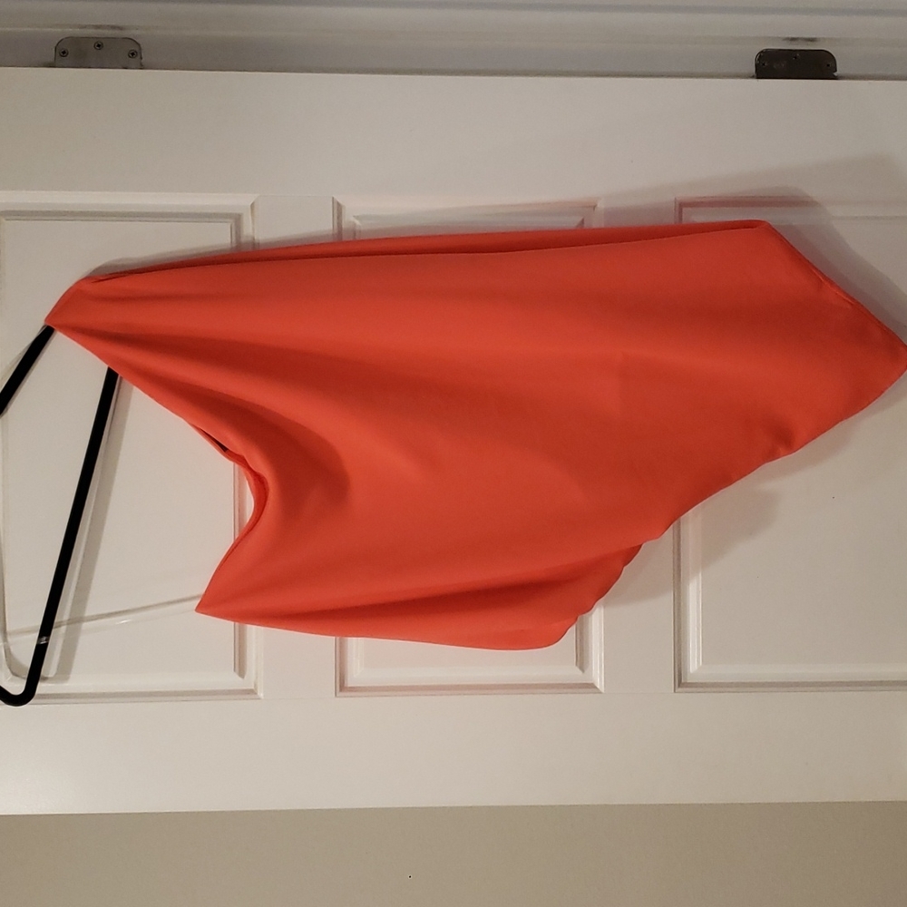 Vici one shoulder top - neon orange